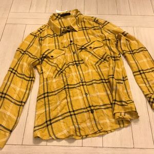 Sanctuary Plaid Button up size XL